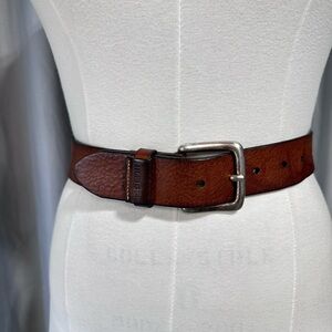 Brown Leather Belt Tommy Hilfiger Brown Vintage Leather Belt 42 Western Tooled